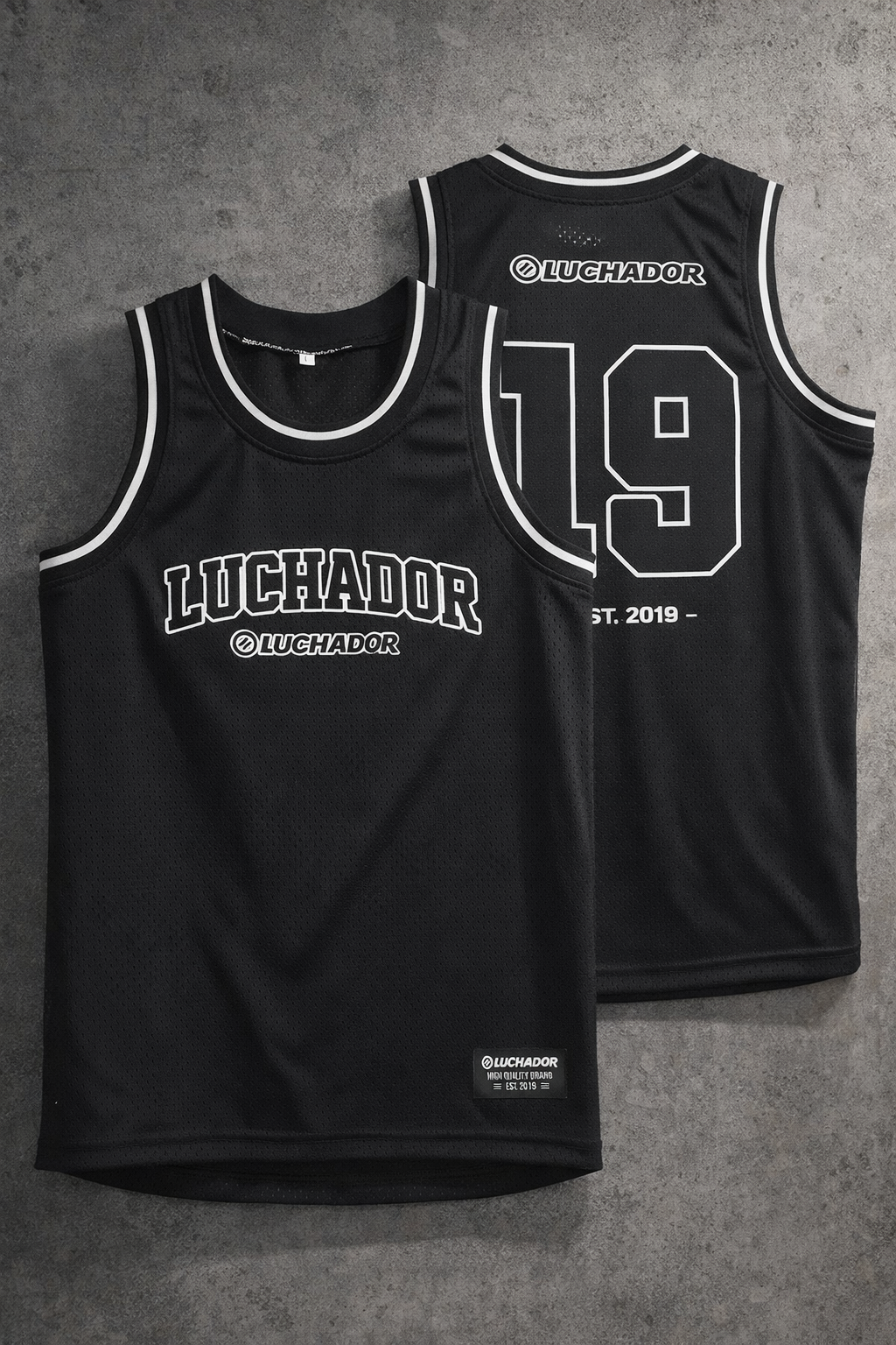 LUCHADOR MESH JERSEY – BLACK