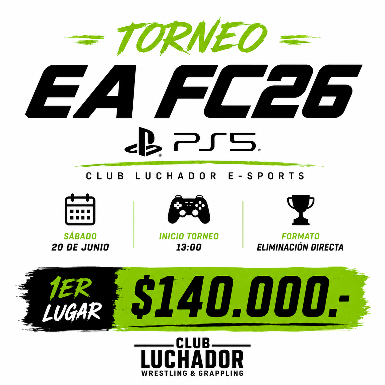Torneo EA FC 26 PS5 | Club Luchador E-Sports