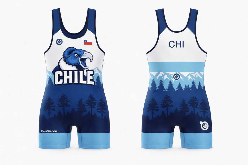 🇨🇱 CHILE OFICIAL WRESTLING SINGLETS - StretchDry Max™